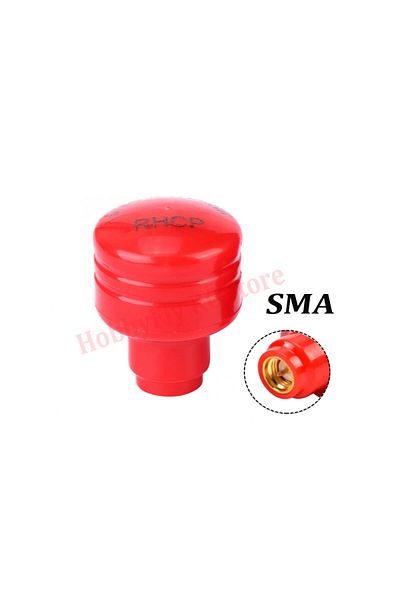 Choice 1PCS SMA Red Super Mini Stubby Antenna Transmitter 5.8G Antenna 5dBi RHCP RP-SMA / SMA for FPV RC Qu