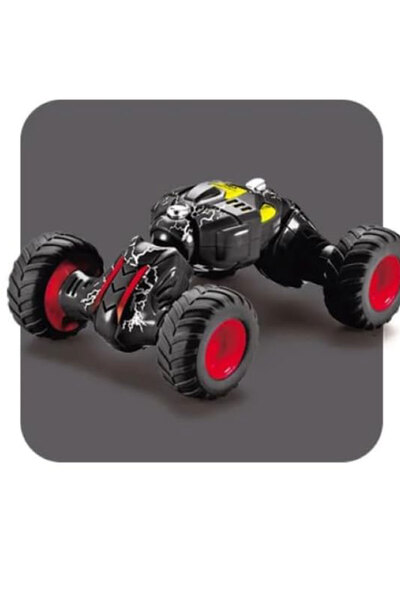 Toyaş Pull Drop Acrobatic Car Bidirectional Pull Drop Plug Car Toy Car Black