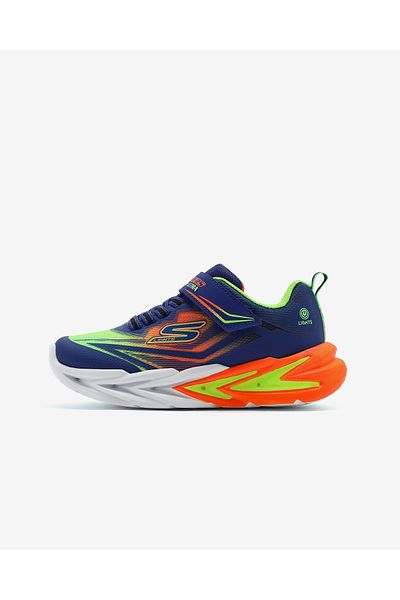SKECHERS Skechers Boys' Logo Detail Light-Up Sports Shoes with Hook and Loop Closure - FLEXGLOW ULTRA