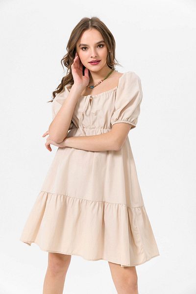 ŞİMAL Rochie de damă cu guler legat - 240162