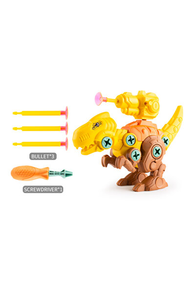 choice2 Yellow Dinosaur Children Dinosaurs Mount Constructor Model Set Montessori Kids Puzzles Screwdriver T