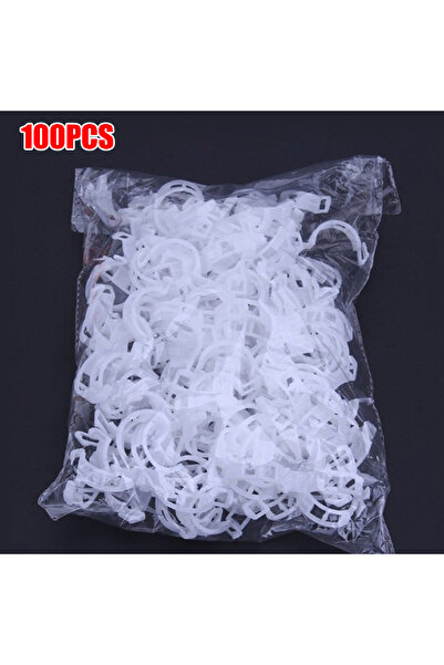 Choice1 100 قطعة من مشابك تثبيت النباتات، دعامات بلاستيكية قابلة لإعادة الاست...