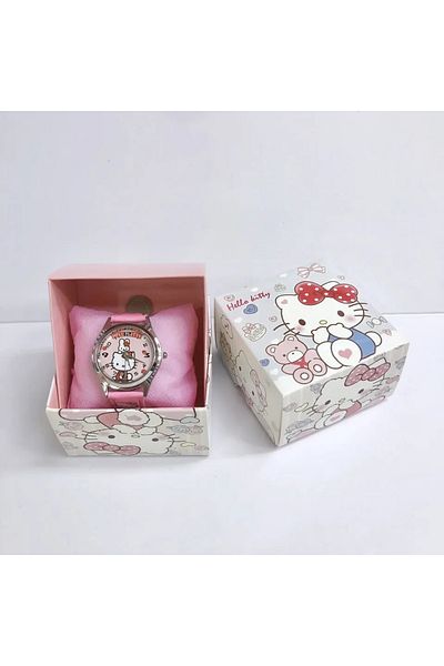 Miniso ساعة يد للأطفال من سانريو بتصميم أنمي ورسوم متحركة وهالو كيتي وسينامورو وفتاة كاواي وسوار من الكوارتز