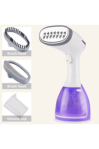 SaengQ مكواة بخار كهربائية محمولة باليد من الاتحاد الأوروبي بنفسجية اللون، 15...