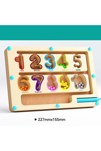 choice2 لوحة ألغاز تعليمية للأرقام والألوان المغناطيسية، مستوحاة من منهج مونت...