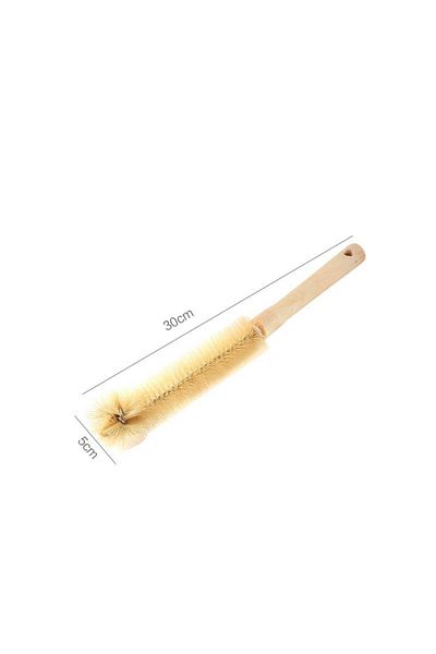 Choice Small size Bottle Brush Cleaner with Long Wooden Handle Water Bottle Cleaning Brush Natural Bristle