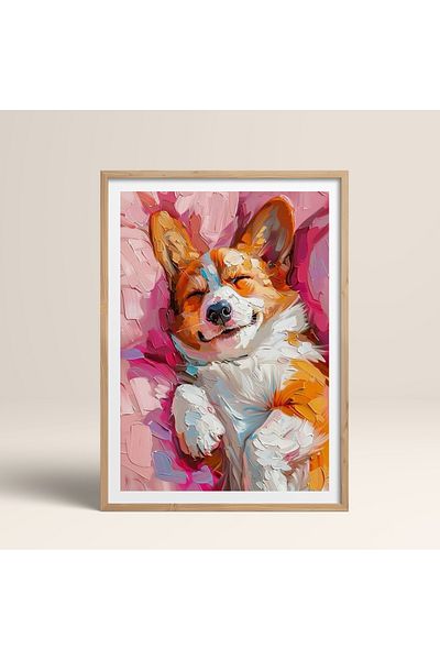 HOMEPACK Единична картина в дървена рамка, единичен плакат, картина TK/974