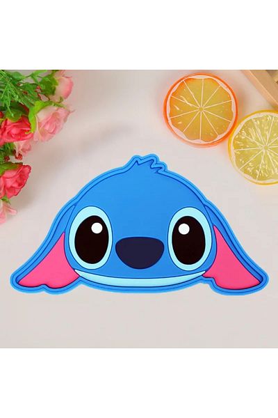 Miniso Stitch Disney Stitch Coasters Lilo & Stitch Peripherals Pvc Non-slip Insulation Pads Animation Chara