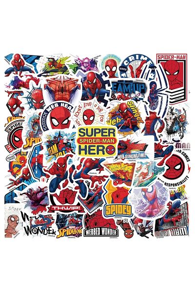 Miniso DSN-001-50pcs 35-50PCS Disney Spider Man Anime Stickers Cool Toy Decals DIY Skateboard Stationery No