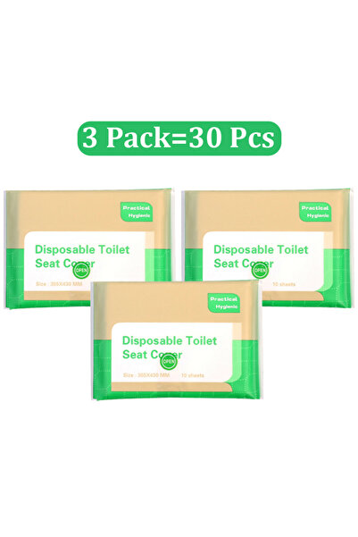 Choice1 30 قطعة من أغطية مقاعد المراحيض المحمولة للاستخدام مرة واحدة، مناسبة ...