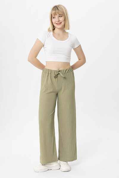 ŞİMAL Women's Wide Leg Trousers 250022   -