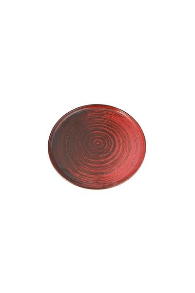 Porland Ethos Lykke Red Flat Plate 18cm 04Alm 005772