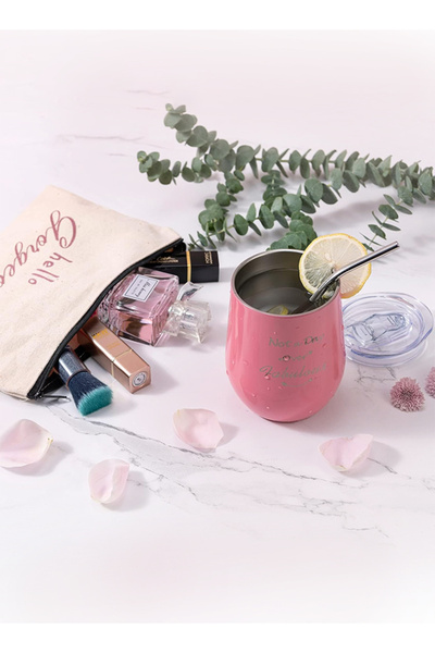X SPRING Wedding/Birthday Gift Set for Girl - Pink Luxury Box with Tumbler, Candle (Ramadan Gift for Her)
