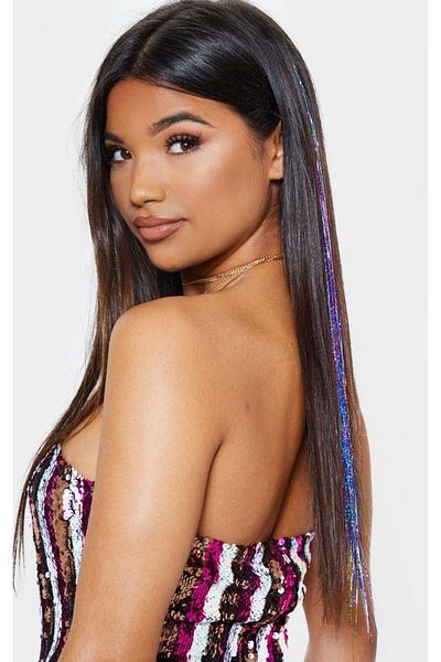 New Obsessions Snap Hair Glitter Hair Tinsel Hairpiece