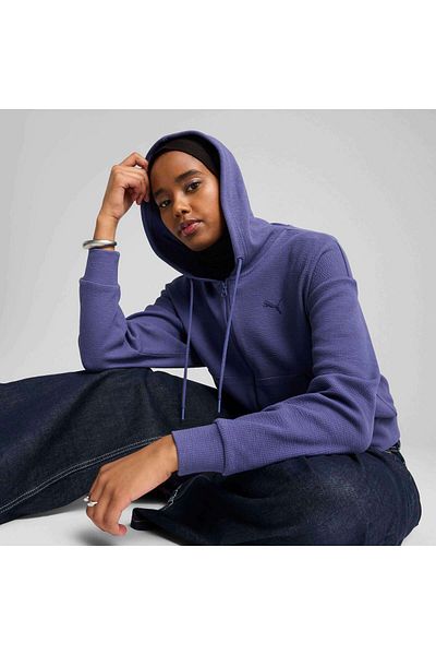 Puma Her Crop Full-Zip Hoodie