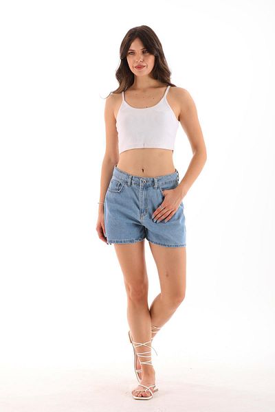 ŞİMAL Mini pantaloni scurți din denim pentru femei - Design confortabil și elegant