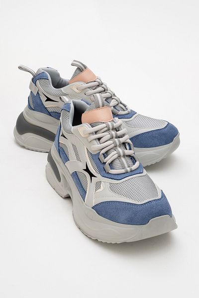 LuviShoes Pantofi sport pentru femei MARRON Albastru Gri