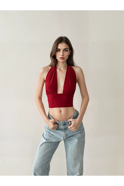 Friday Mood Women's Back Tie Gathered Blouse