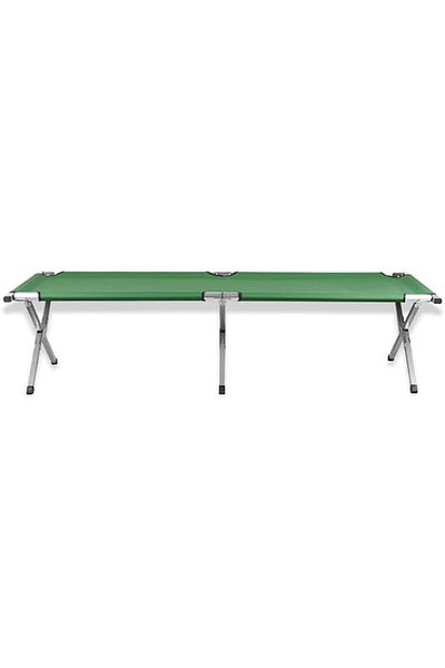 ETG Aluminum Alloy Folding Camping Bed Camping Camp Bed, Portable Foldable Camping Furniture