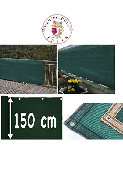Demircioğlu İplik %95 Koyu Yeşil Gölgelik File Balkon-Çit-Yükseklik(Cm) Seçiniz- Genişlik(Mt) Sepete ekleme miktarı