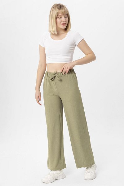 ŞİMAL Women's Wide Leg Trousers 250022   -