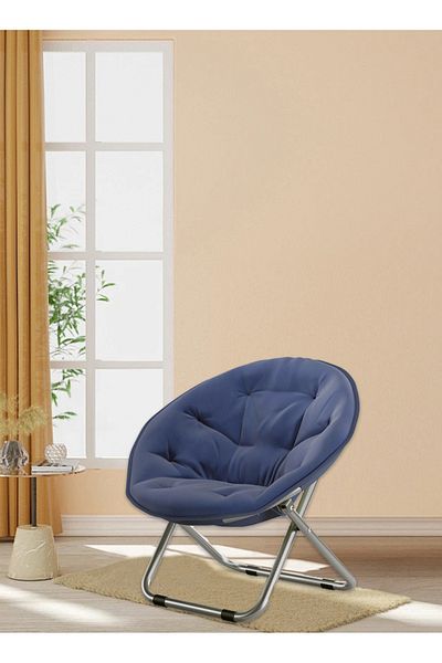 ETG Leisure Backrest Moon Chair Sofa Folding Chair, Suitable for Camping, Outdoor and Beach