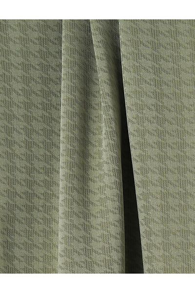 Kayra Μίνι Σάλι με μοτίβο Houndstooth Water Green