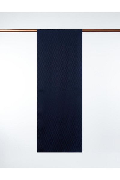 Kayra Σάλι με μοτίβο κηρήθρας Navy Blue Jacquard