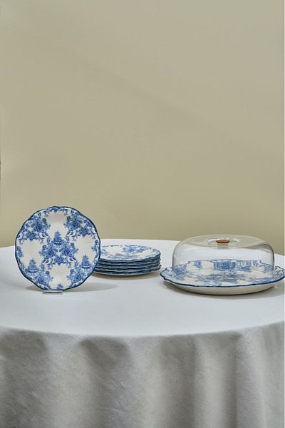 Karaca Mireya 8 Piece Cake / Dessert Set 33 cm