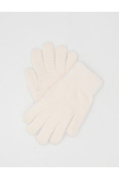 Kayra Gloves - Plush and Ecru