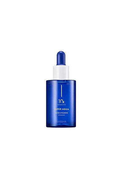 Missha Korean 10 X Super Aqua Ultra Hyalron Ampoule , With Hyaluonic Acid - 47ml