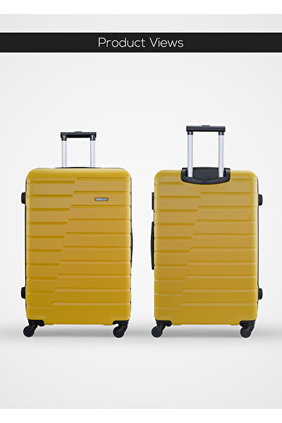 PARAJOHN Beta Series Set of 2 Luggage – Lightweight ABS Hardshell, 10KG Carry-On & 30KG Large Trolley Yellow