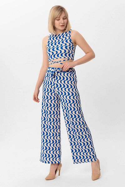 ŞİMAL Set pantaloni crop cu model pentru damă 250054