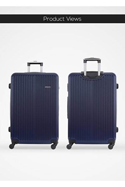 PARAJOHN Vertex Cabin Size ABS Hardside Spinner Luggage Trolley – Lightweight 10KG 4-Wheel, 20 Inch, Navy