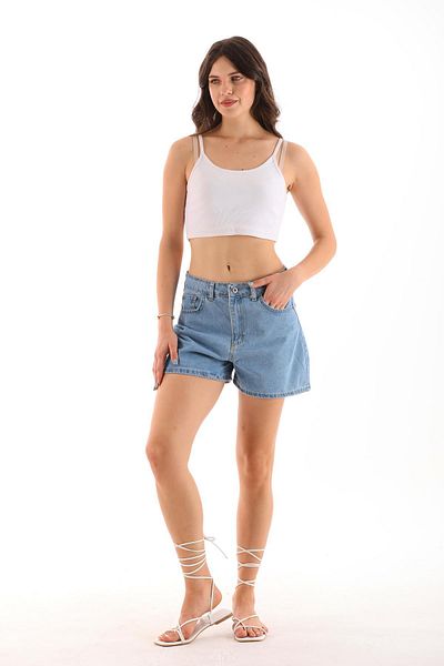 ŞİMAL Mini pantaloni scurți din denim pentru femei - Design confortabil și elegant