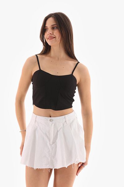 ŞİMAL Bluză de damă cu bretele de frânghie