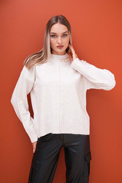 ŞİMAL Жіночий трикотажний светр з морською мушлею 245184