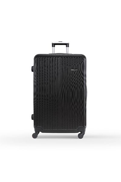 PARAJOHN Vertex Cabin Size ABS Hardside Spinner Luggage Trolley – Lightweight 10KG 4-Wheel, 20 Inch, Black