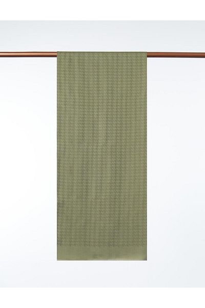 Kayra Μίνι Σάλι με μοτίβο Houndstooth Water Green