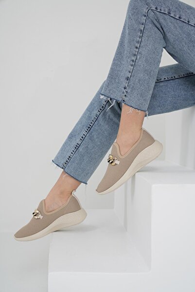 Beyond White Chain Women's Sneaker 4cm Byndsnkk04