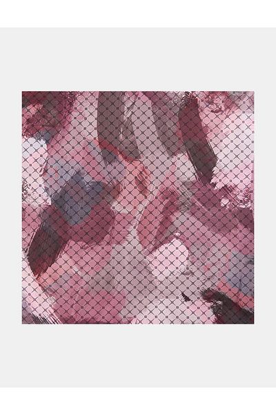 Kayra Φουλάρι με αφηρημένο σχέδιο και Dusty Rose