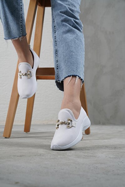 Beyond Γυναικείο Αθλητικό Γυναικείο Λευκό GC Buckle 4cm BYNDSNKK04