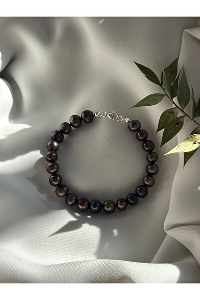 DURAN TAKI TASARIM Gerçek Siyah İnci Bileklik