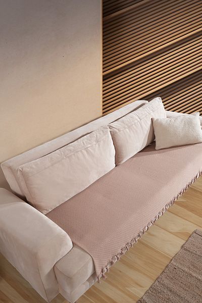 LADYNİL 115X200 Seat Cover Covering the Sitting Area |   Non-Slip, Stylish and Washable Design Brown