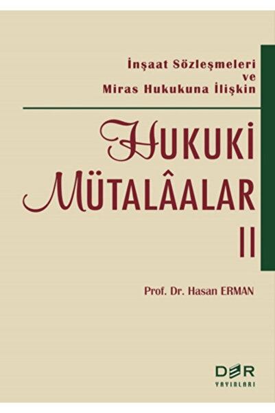 Der Yayınları Hukuki Mütalaalar 2 (Ciltli)