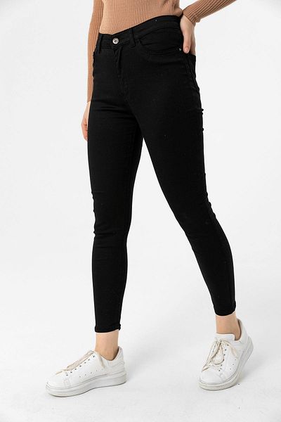 ŞİMAL Women's High Waist Skinny Leg Gabardine Trousers 250236   -