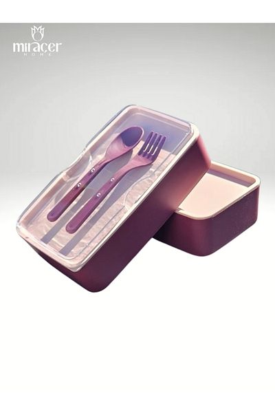 Miraçer Pink Rectangular Storage Container Nutrition and Food Container