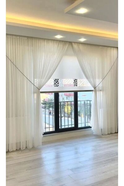 Ceylanlar perde Lief Double Breasted 2 Pieces Rope Accessory Included Middle Fold (1/2.5)