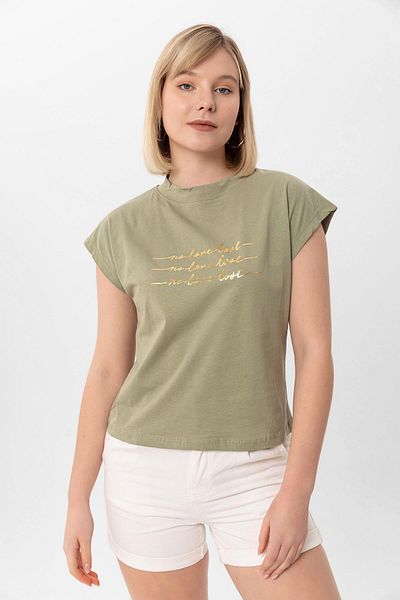 ŞİMAL Tricou de damă cu imprimeu folie - 250036