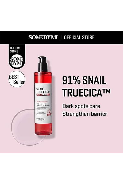 Some By Mi Korean Snail Truecica Miracle Repair Face Toner - Made From Snail Mucin - 135Ml